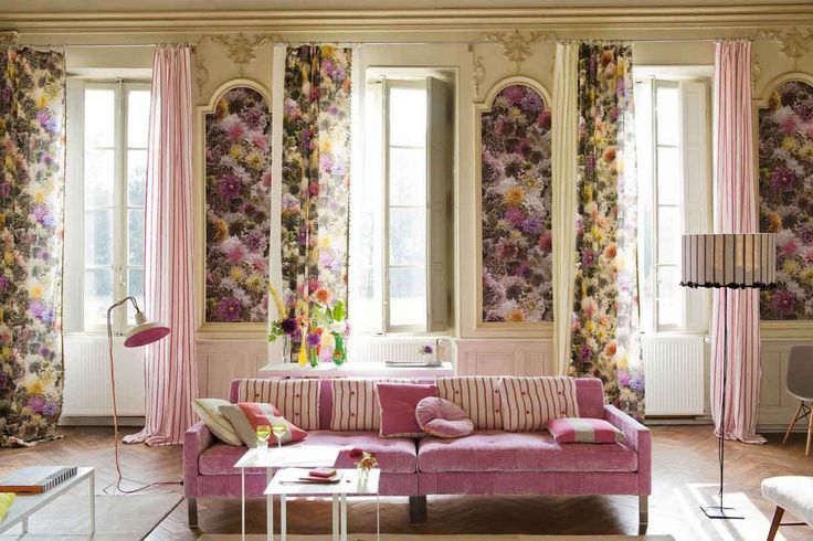 Floral Wallpaper And Matching Curtainskitchens Design Decor Ideas