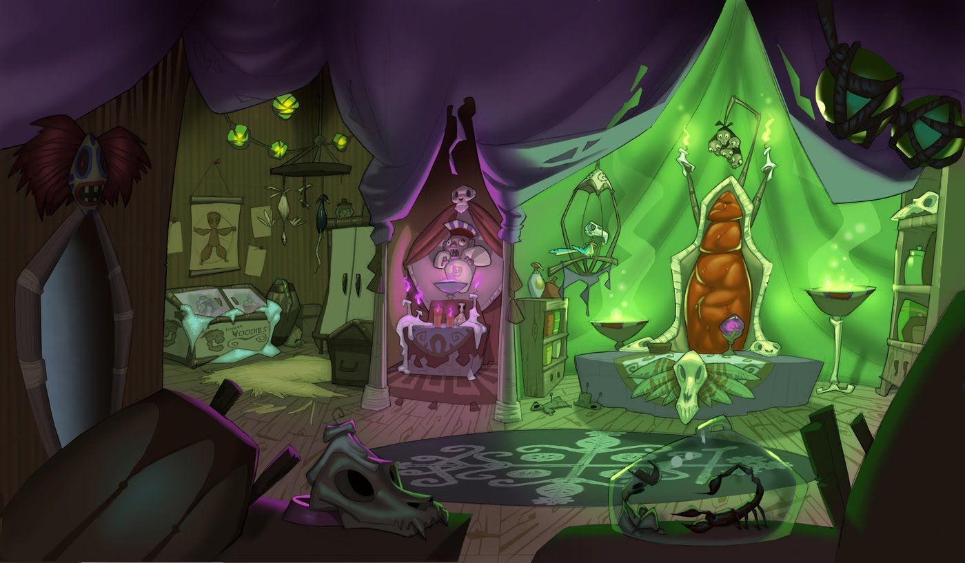 Tales Of Monkey Island Voodoo Interior By Rian Jones Game