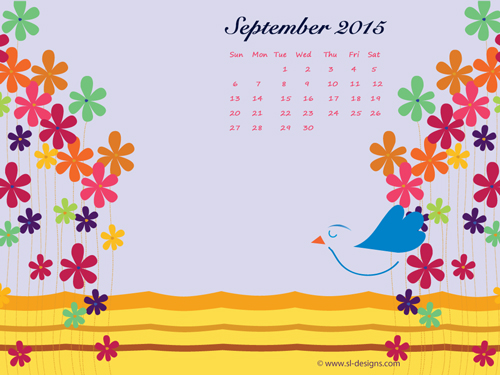 Monthly Calendar Desktop Wallpaper