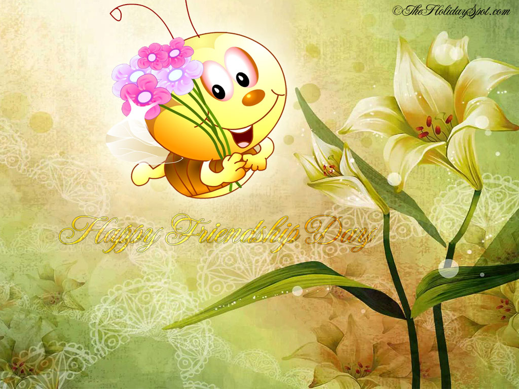 Bee Wishing Happy Friendship Day