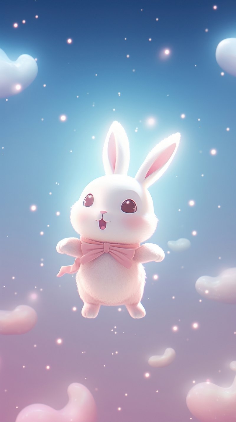 Cute Aesthetic Bunny Image Wallpaper