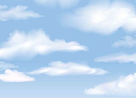 Vector Blue Sky With White Clouds Background Titanui