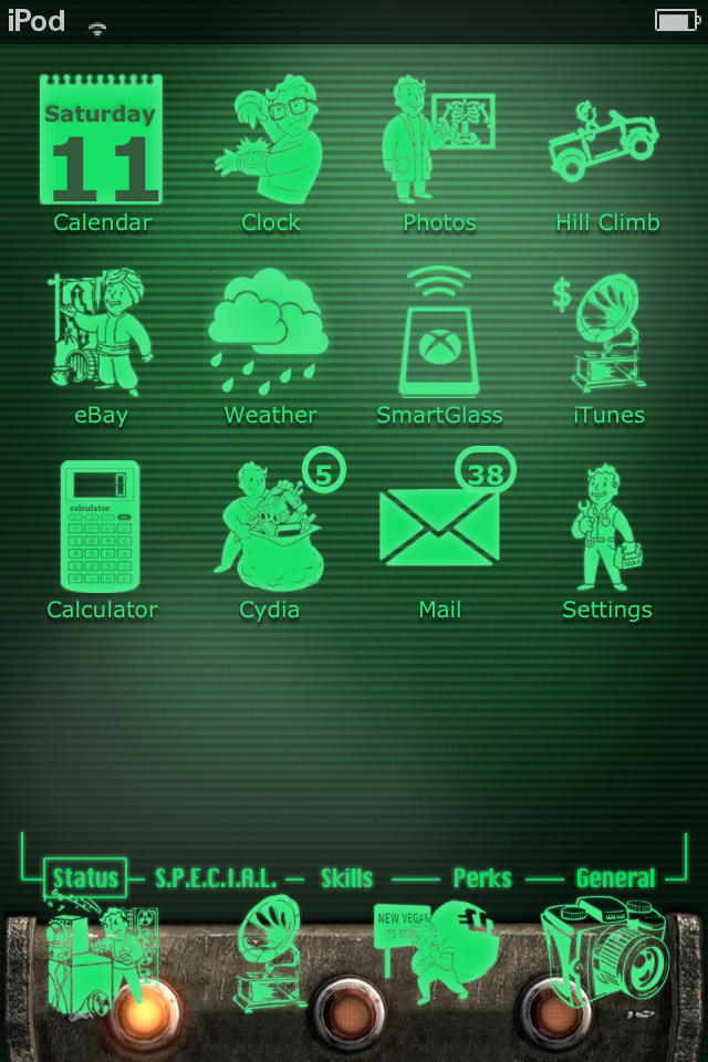 Free Download Pip Boy 3000 Theme For Iphone And Ipod Touch By Neg 319 640x960 For Your Desktop Mobile Tablet Explore 48 Iphone Pip Boy Wallpaper Iphone Pip Boy