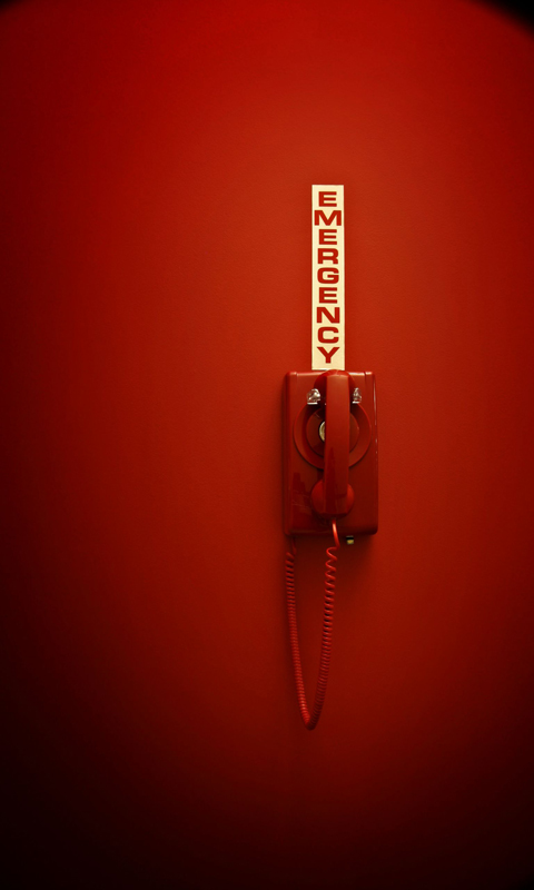 Red Emergency Phone
