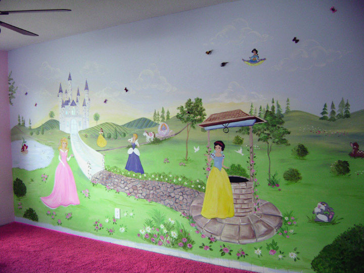 Disney Princess Mural Let Your Child Live In A Land