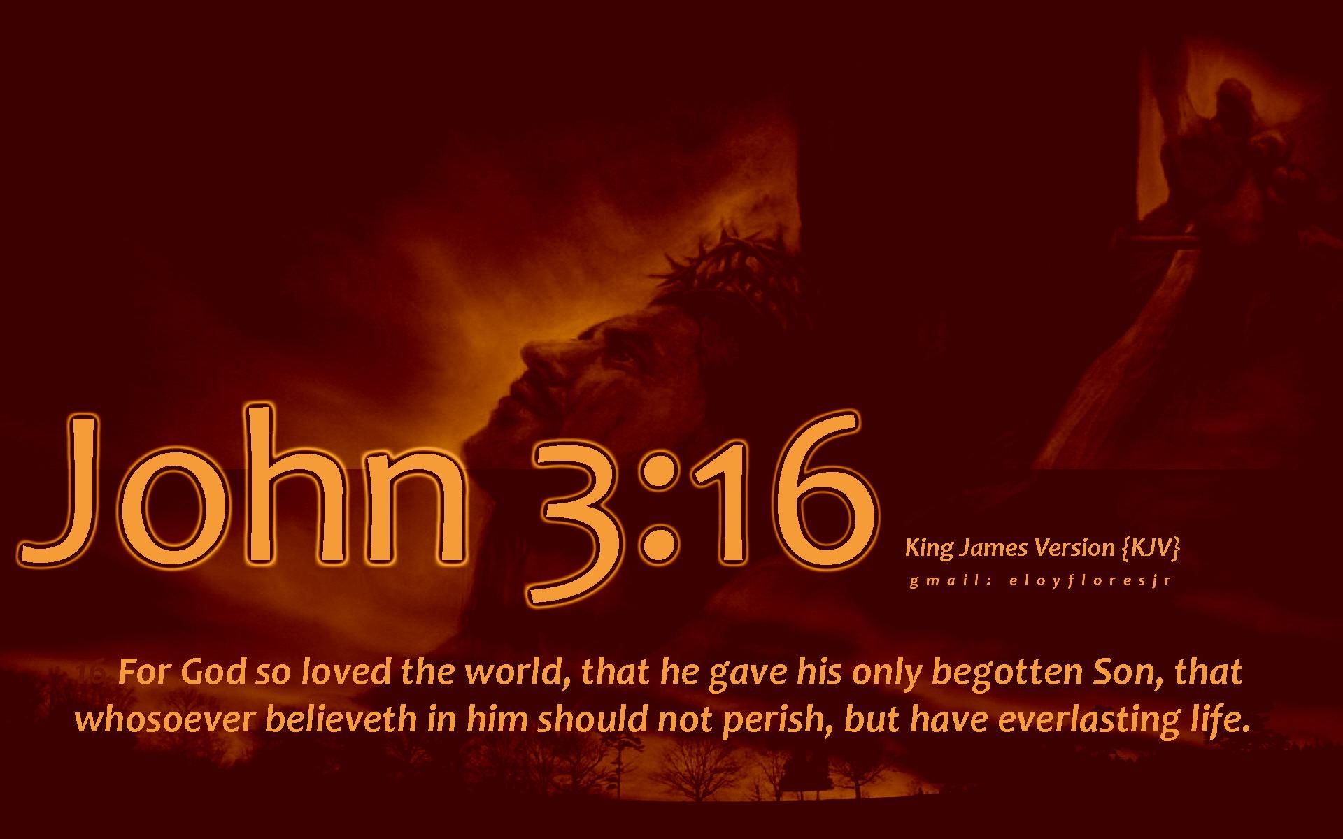 Gold Cross John 316  Encouraging Bible Verses