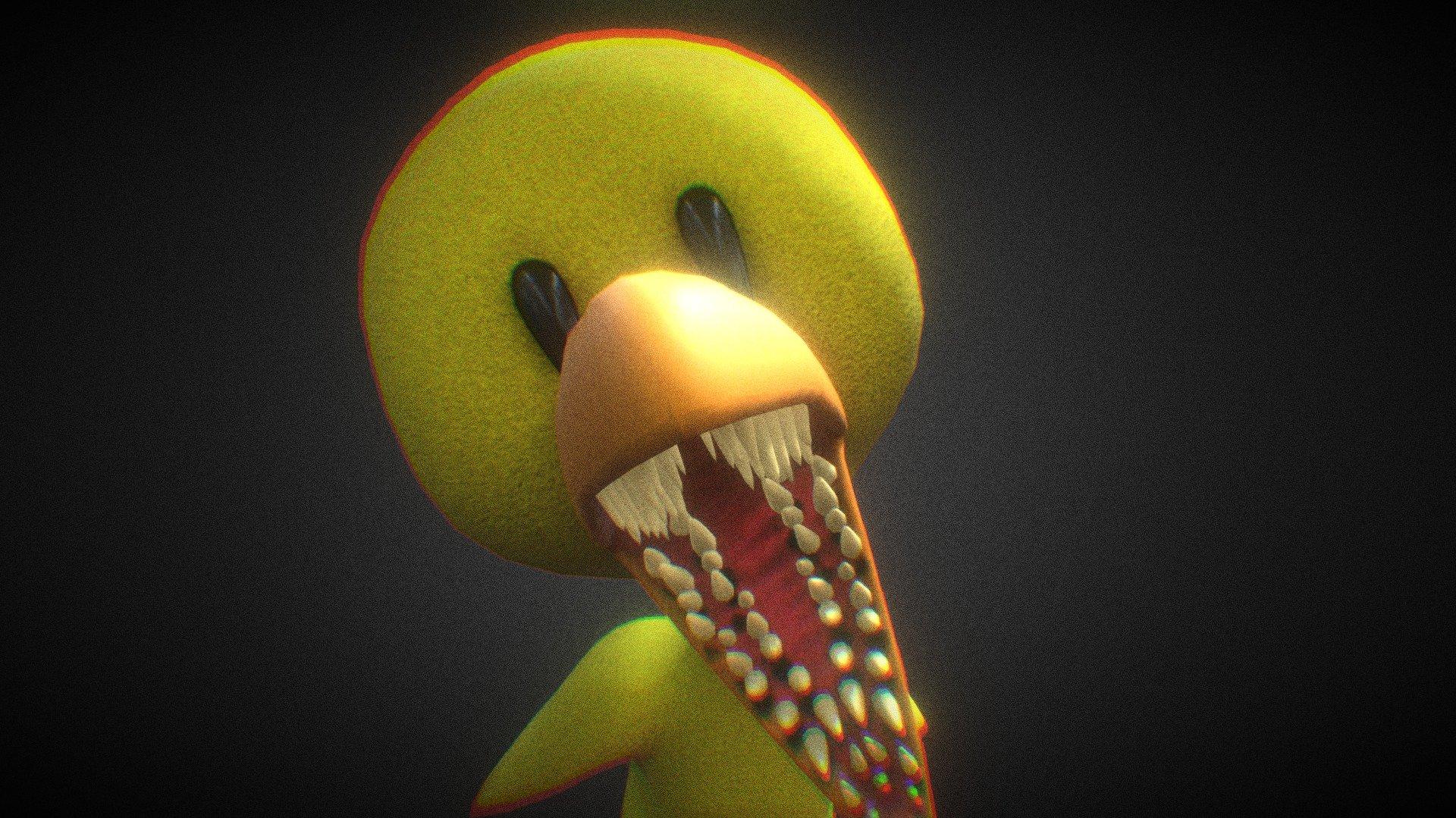 Yellow Rainbowfriends 3d Model By