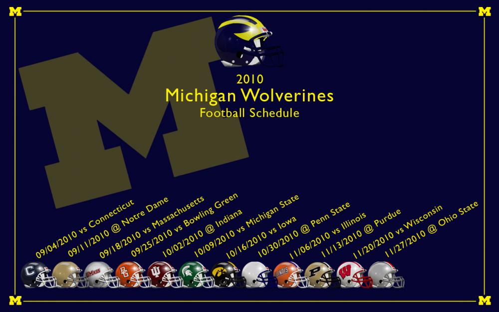 Michigan Schedule Wallpaper Picture Matt S Screenshots