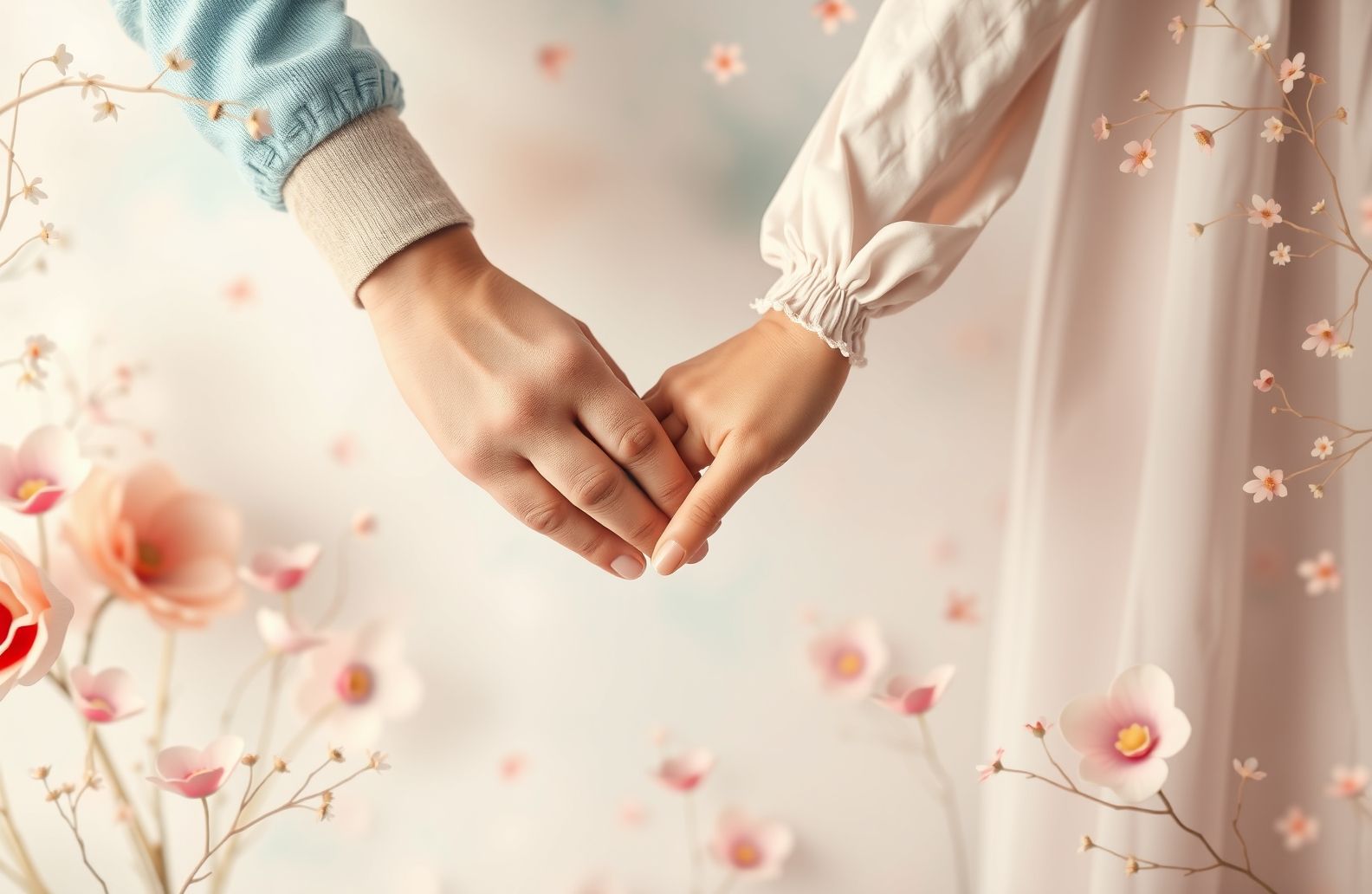 Girl And Boy Hands Love Wallpaper