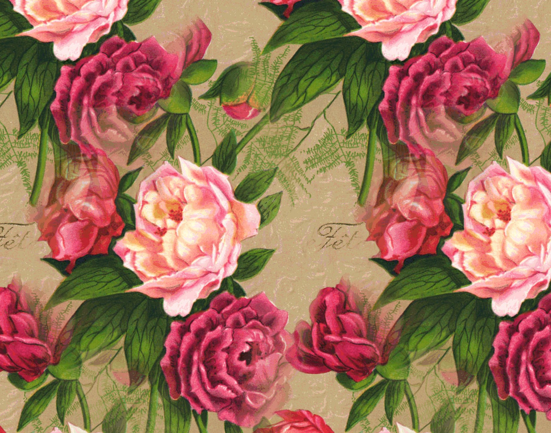 Vintage Roses Image Desktop Background