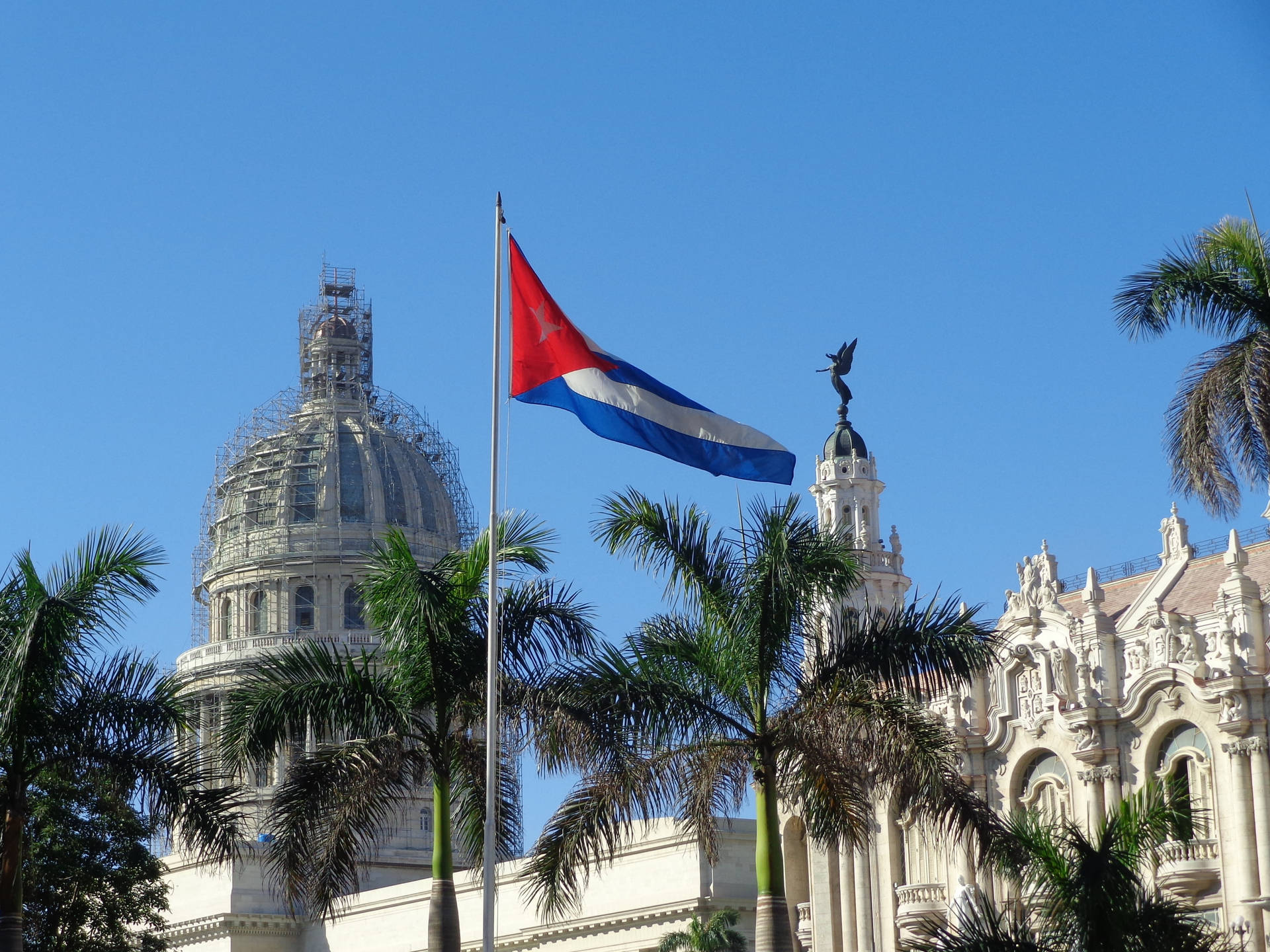Cuban Flag Background Wallpaper
