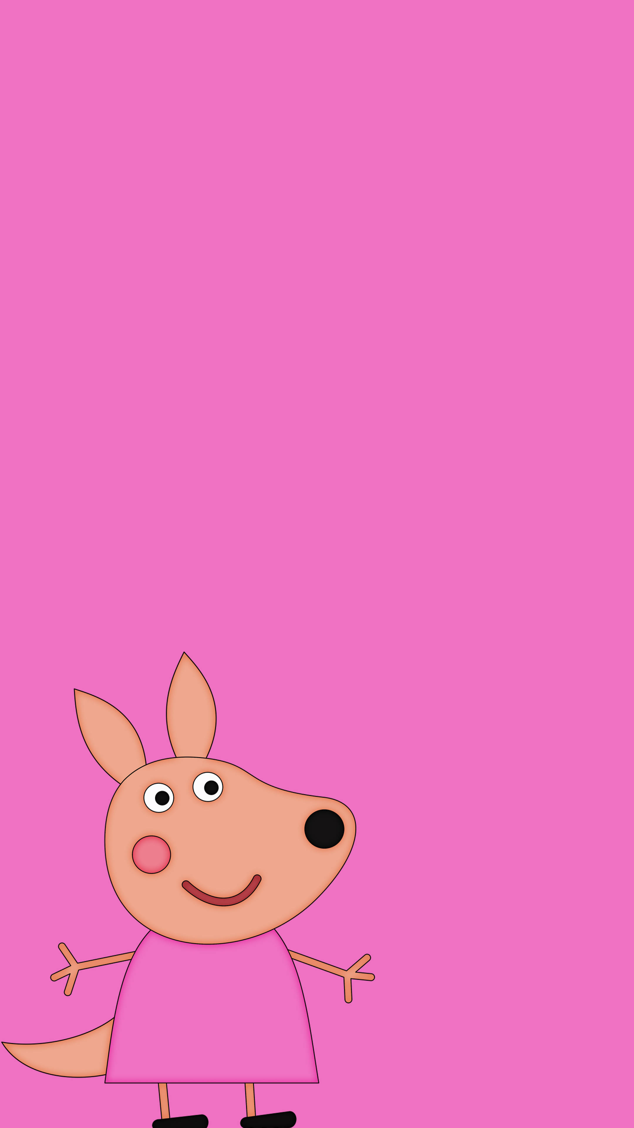 Peppa Pig Phone Kylie Kangaroo Pink Wallpaper
