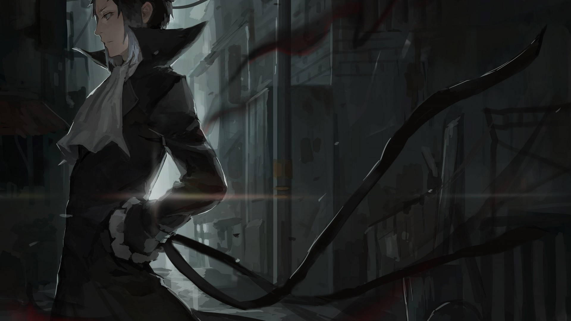 Anime Boy Dark Wallpaper