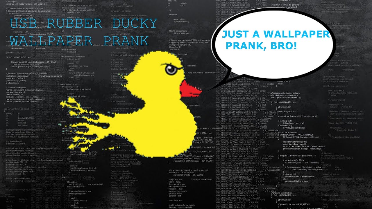 Usb Rubber Ducky Wallpaper Prank