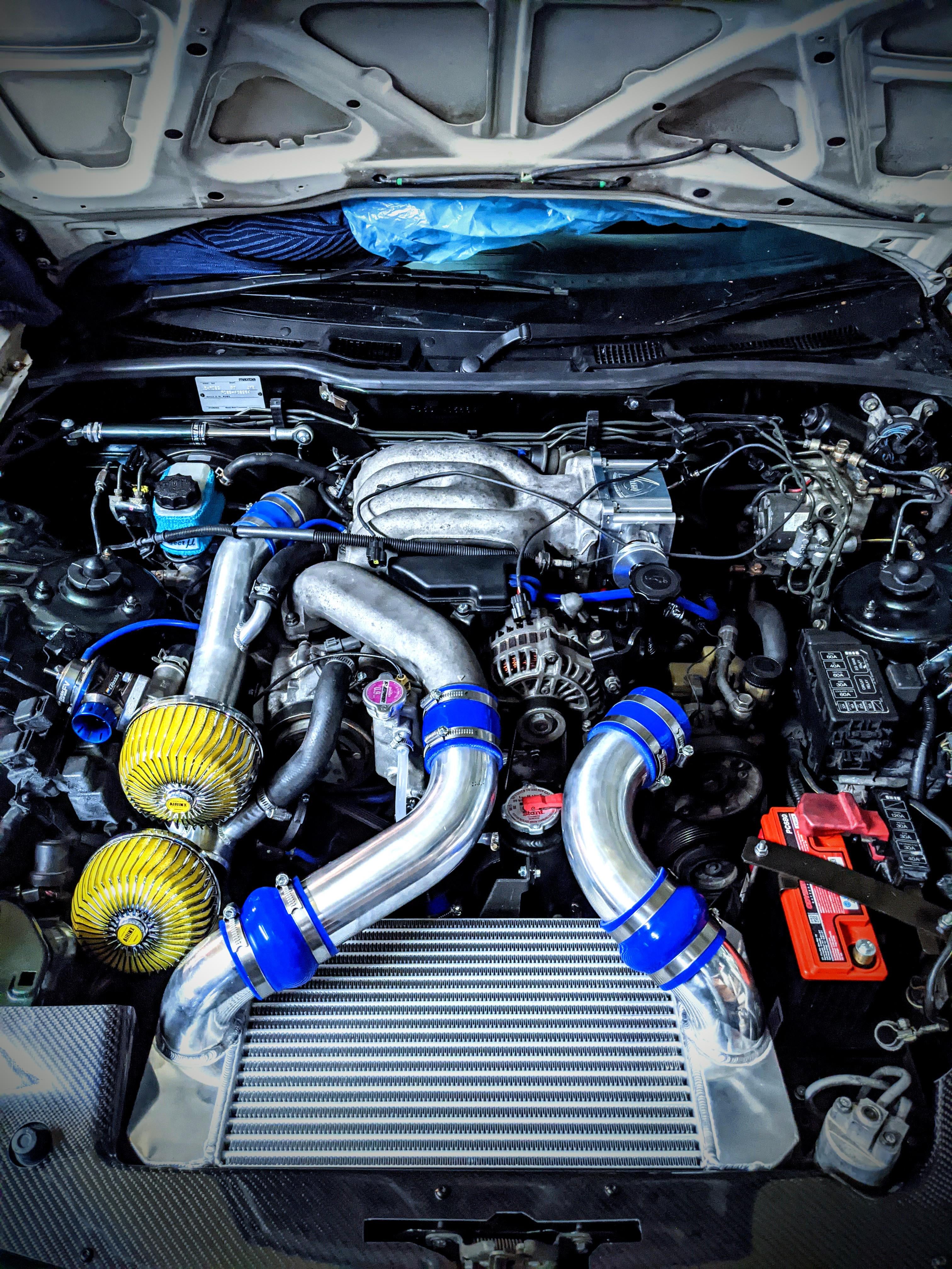Wallpaper My Current Engine Bay R Rx7