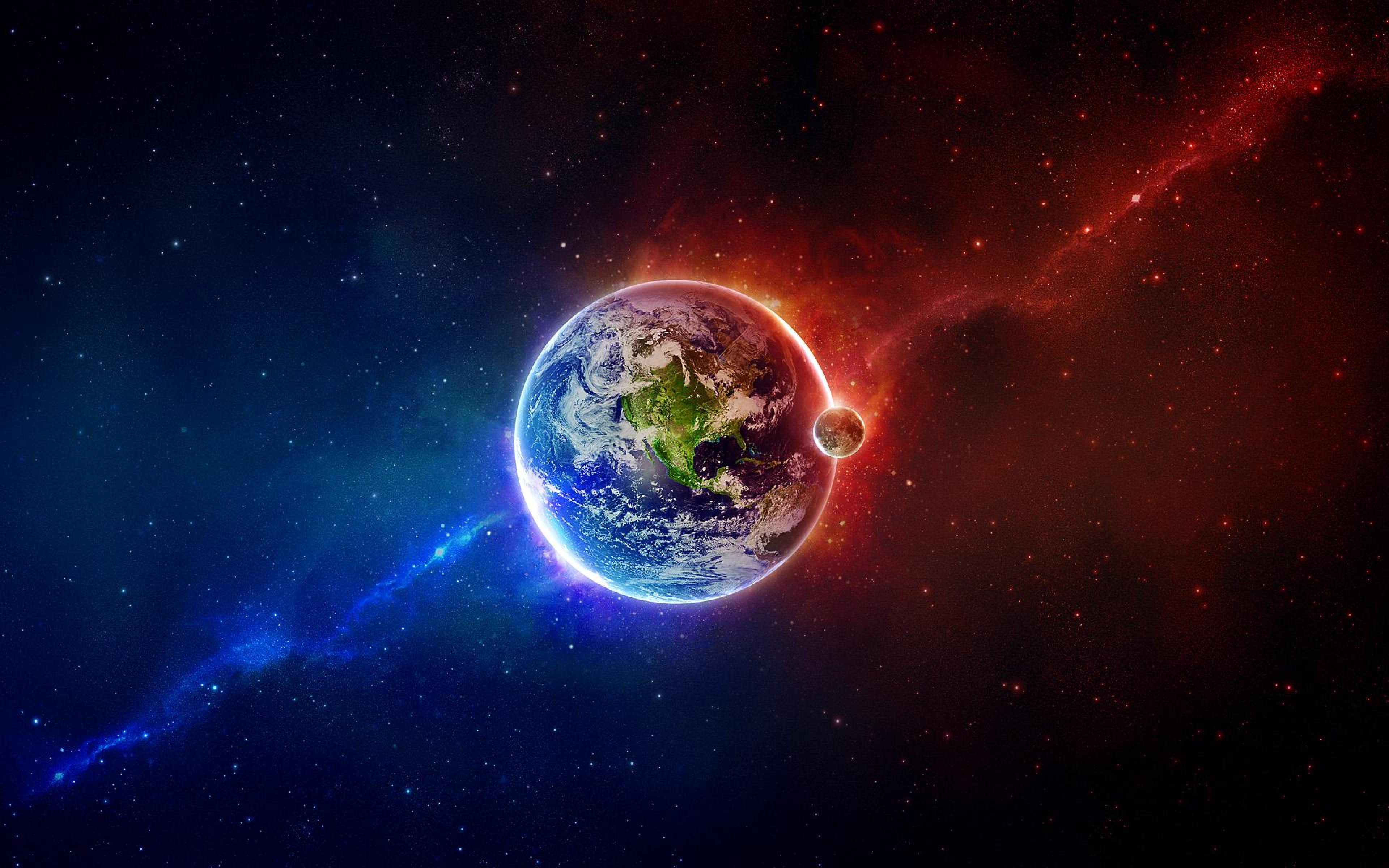 Earth From Outer Space Ultra HD Wallpaper