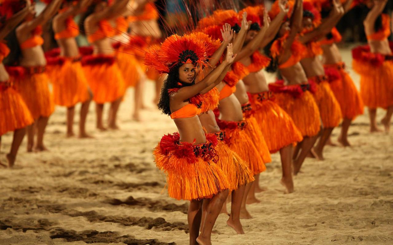  dancers bora bora hula tribal luau dance tahiti polynesia HQ WALLPAPER 1280x800