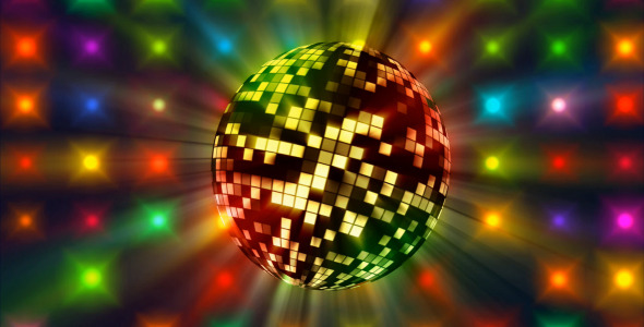 Techno Lights Background Disco Rave Animation