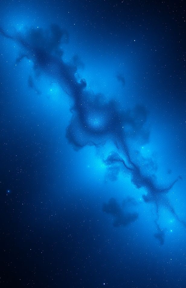 Blue Space Wallpaper