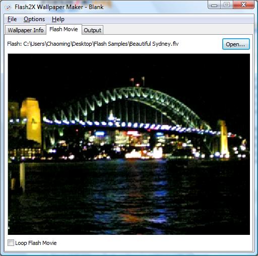 Flash2x Wallpaper Maker Full Windows Screenshot