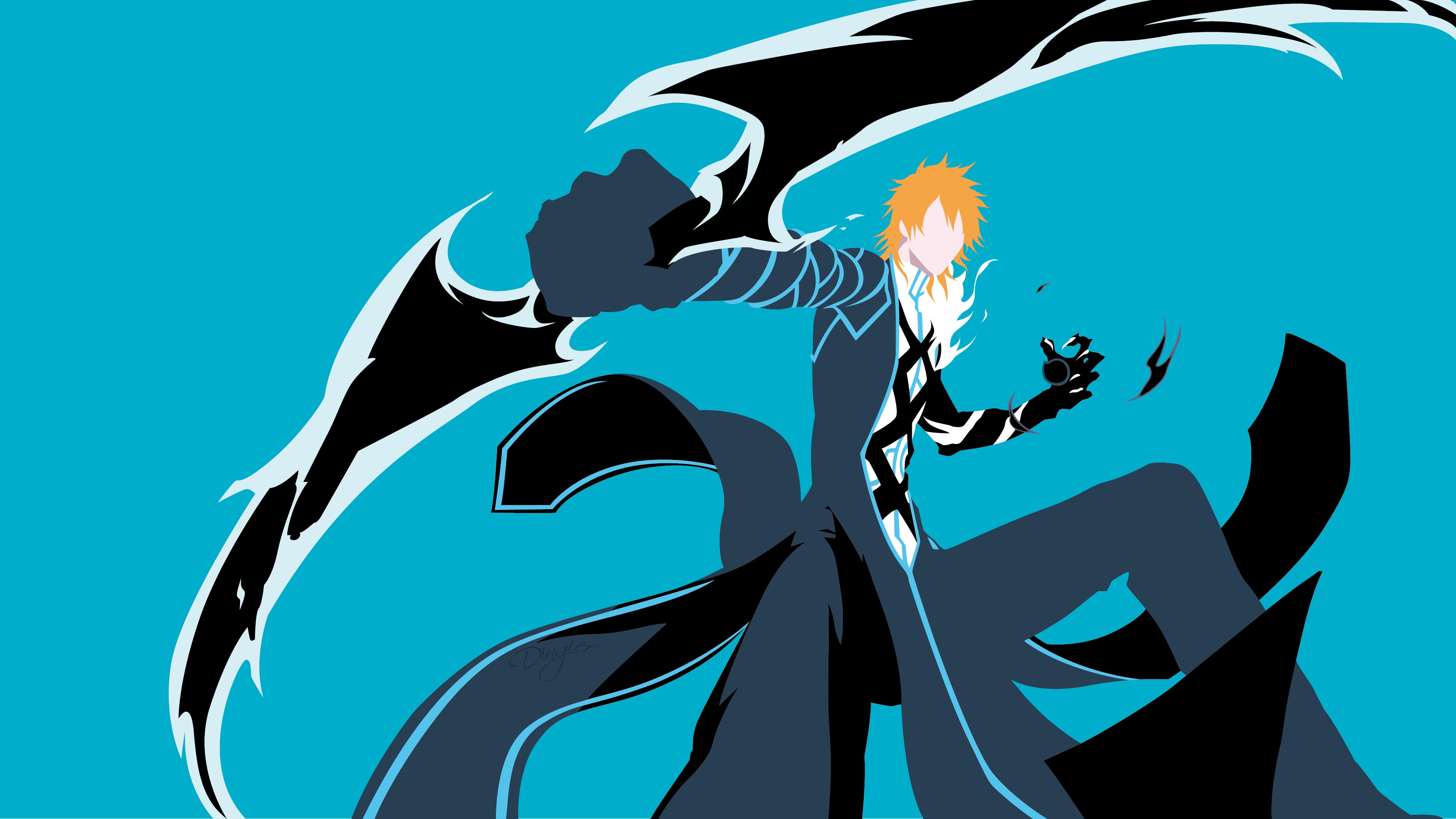 Bankai 4k Ichigo Kurosaki Bleach Minimalist HD Wallpaper
