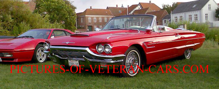 Ford Thunderbird Red Veteran Car This Is From The Period