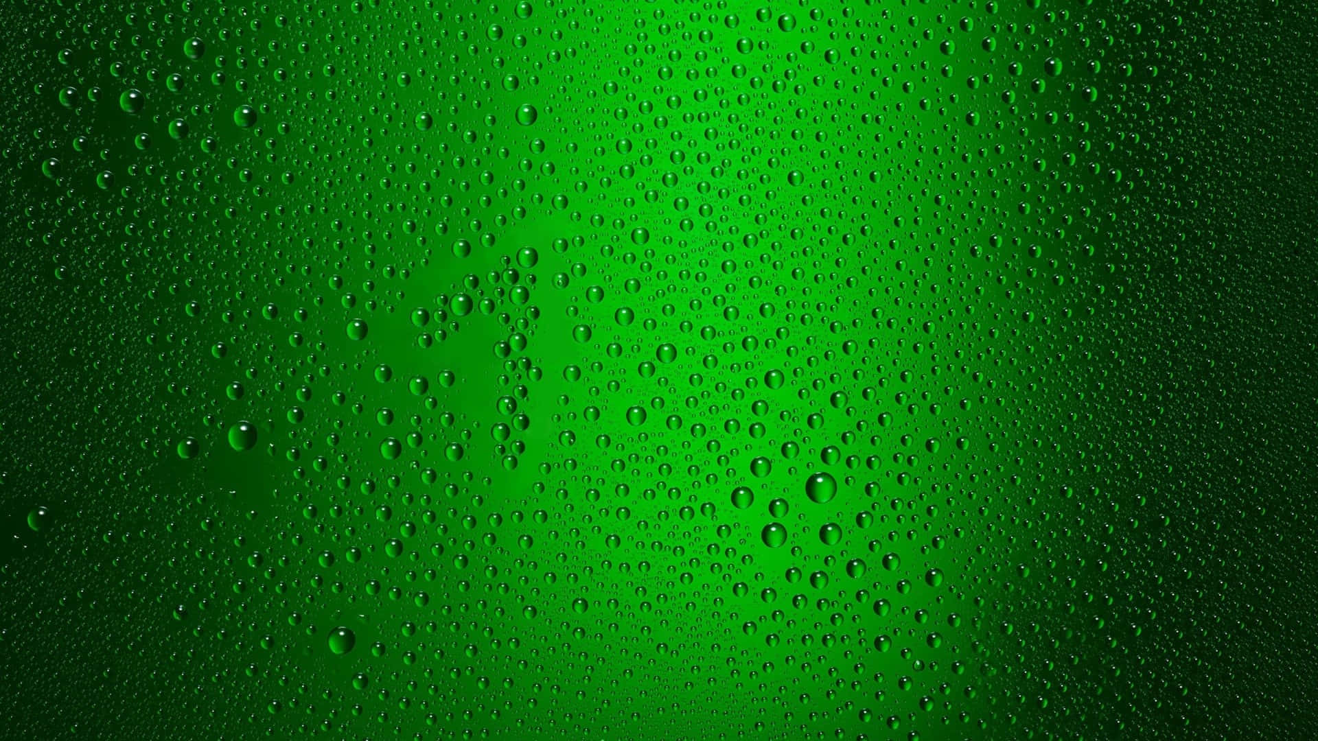 Green Beer Bottle With Water Droplets On It Wallpaper