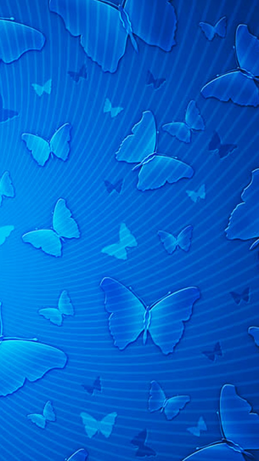 Android Wallpaper Blue Butterflies Pattern Ultra Pixel Shots