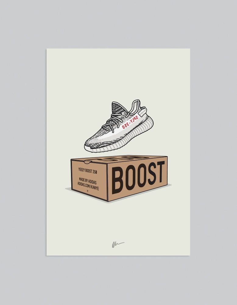 Image of NEW Yeezy 350 v2 Zebra Box wallpapers Sneakers