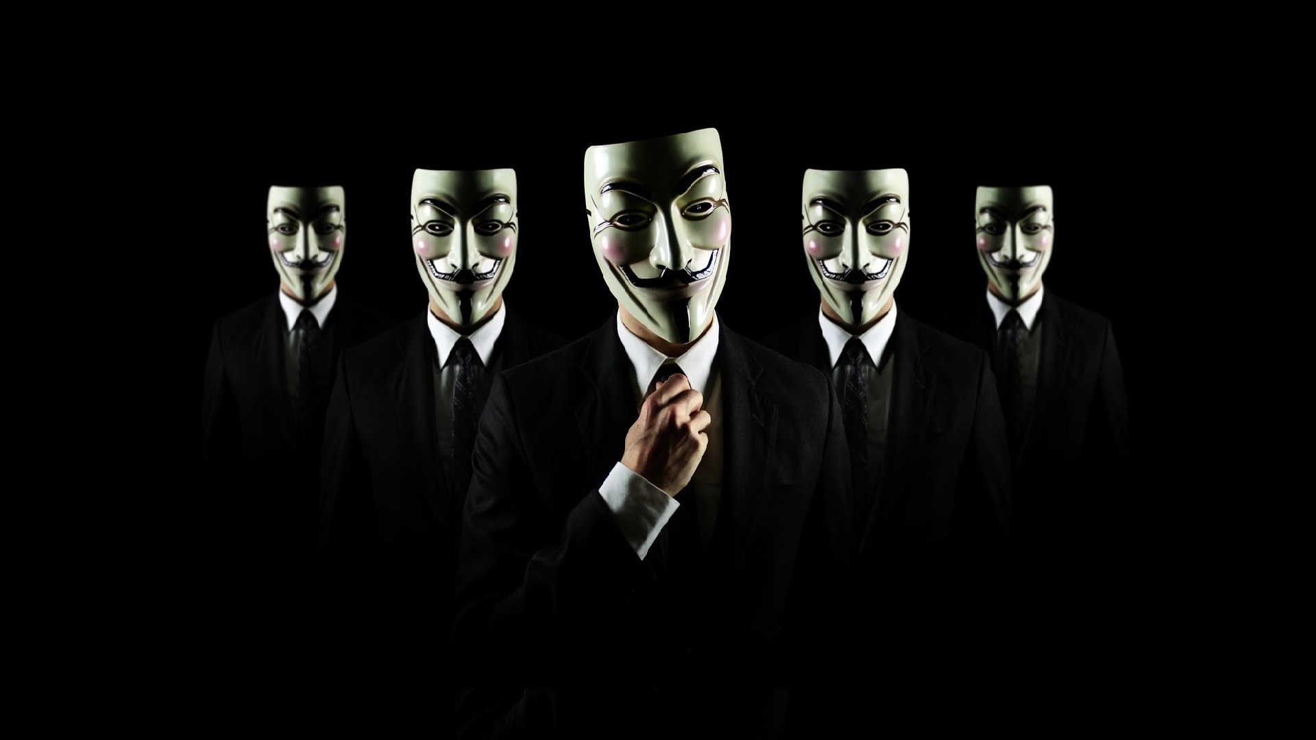 HD Anonymous Suit Tie Guy Fawkes Hackers V For Vendetta Wallpaper