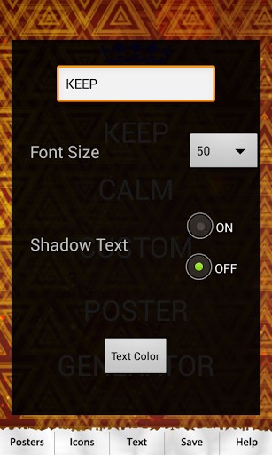 Bigger Keep Calm Wallpaper Creator For Android Screenshot