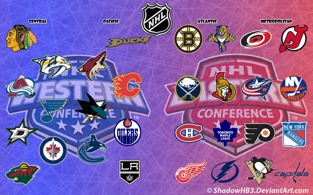 National Hockey League NHL Logos by ShadowHB3 on