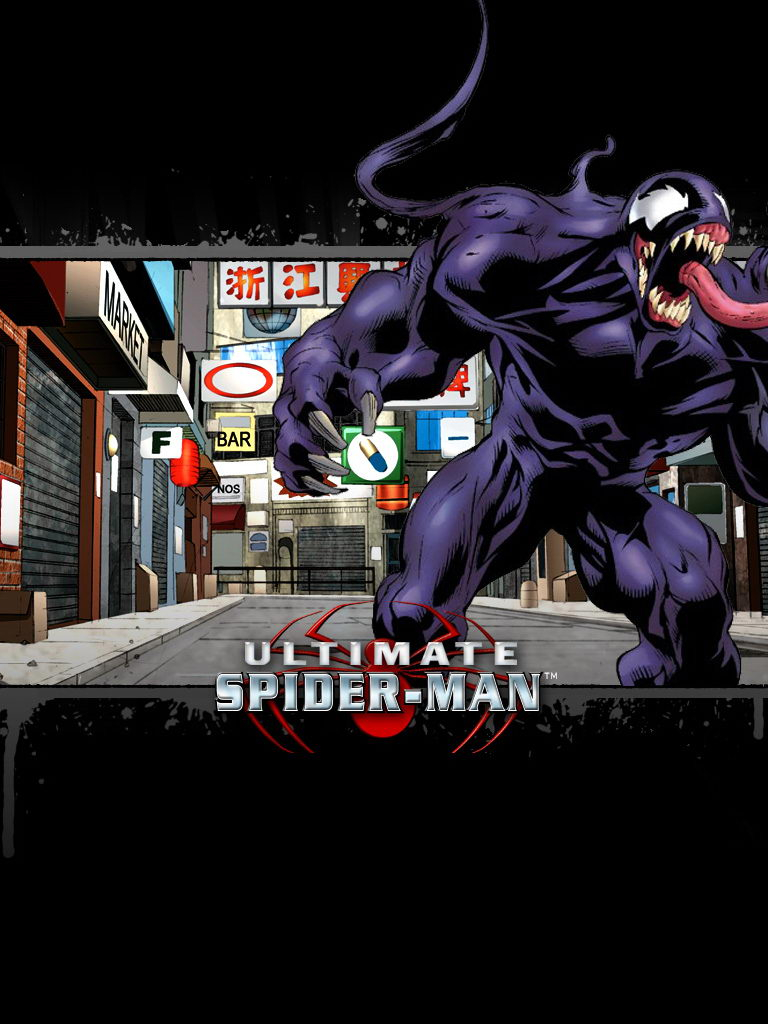 Street Venom Ultimate Spider Man Wallpaper