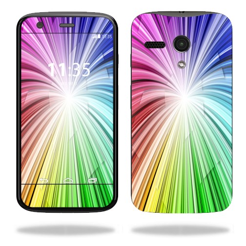 Decal For Motorola Moto G Wrap Cover Sticker Skins Rainbow Explosion