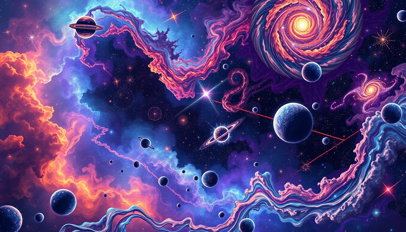 Trippy Space Wallpaper