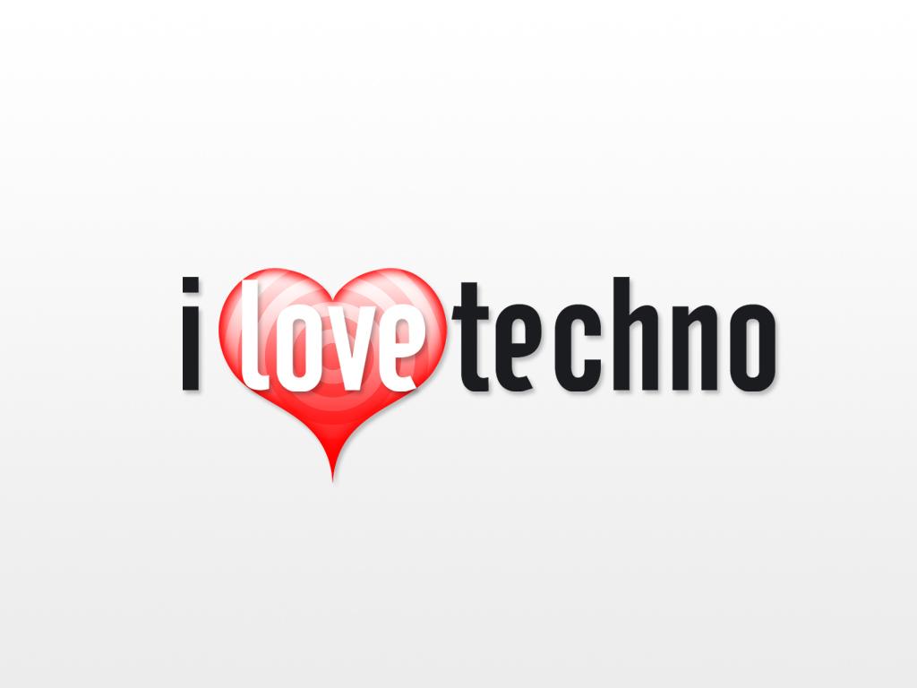 I Love Techno Wallpaper Which Is Under The