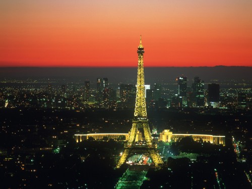 Paris France Screensaver Screensavers Sunset Vista