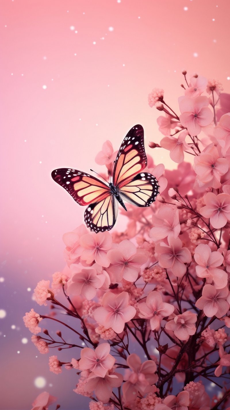 Butterfly Glitter Wallpaper Image
