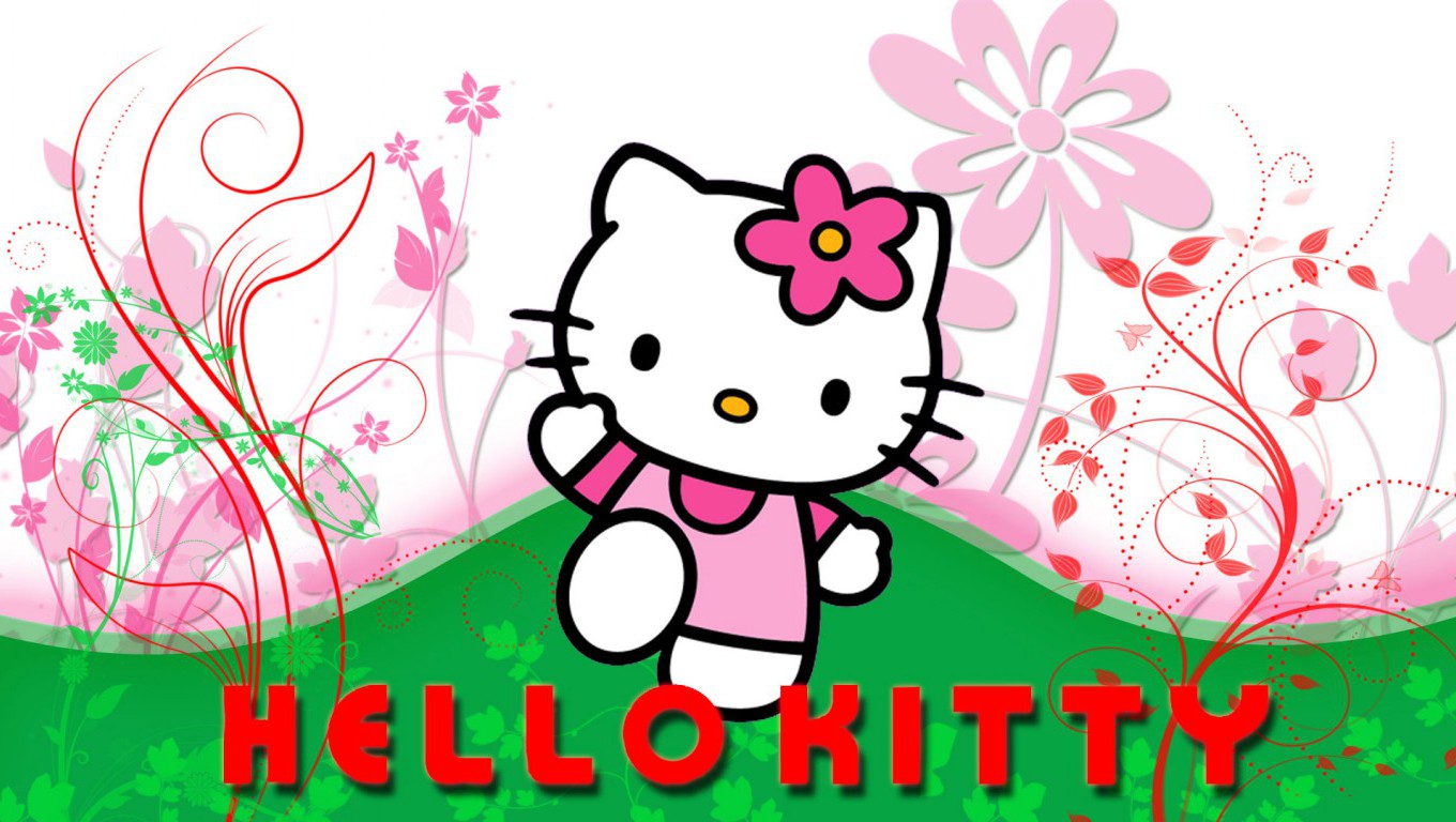 Cute Hello Kitty Wallpaper Pink Poster