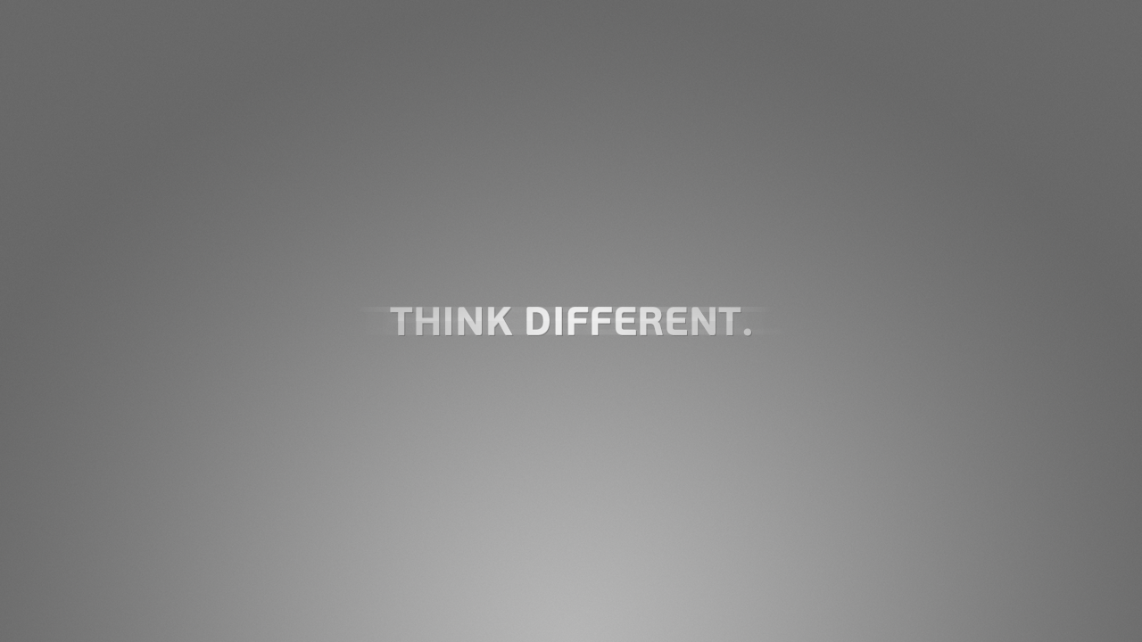 Free download Think Different Desktop and mobile wallpaper Wallippo  [1280x720] for your Desktop, Mobile & Tablet | Explore 45+ Think Different  Wallpaper | Think Different Wallpapers, Think Different Apple Wallpaper, Different  Wallpapers