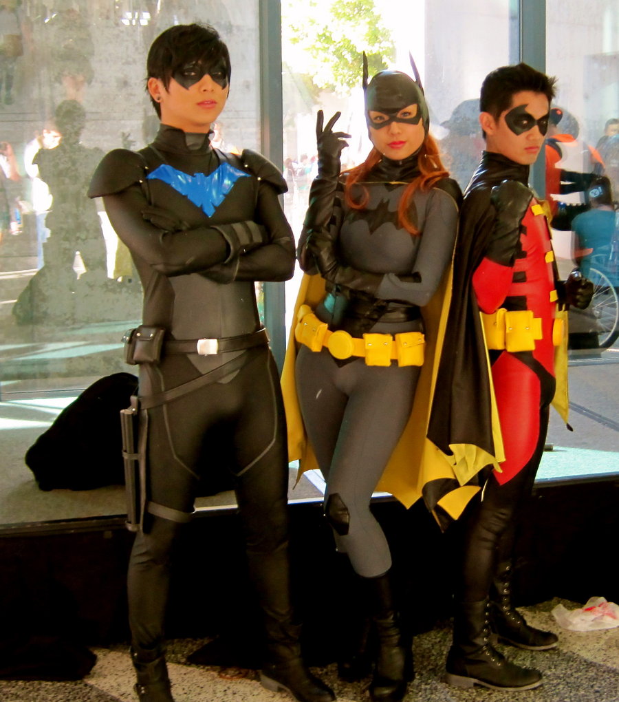 Nightwingrobinand Batgirl cosplay by eriffire56 on