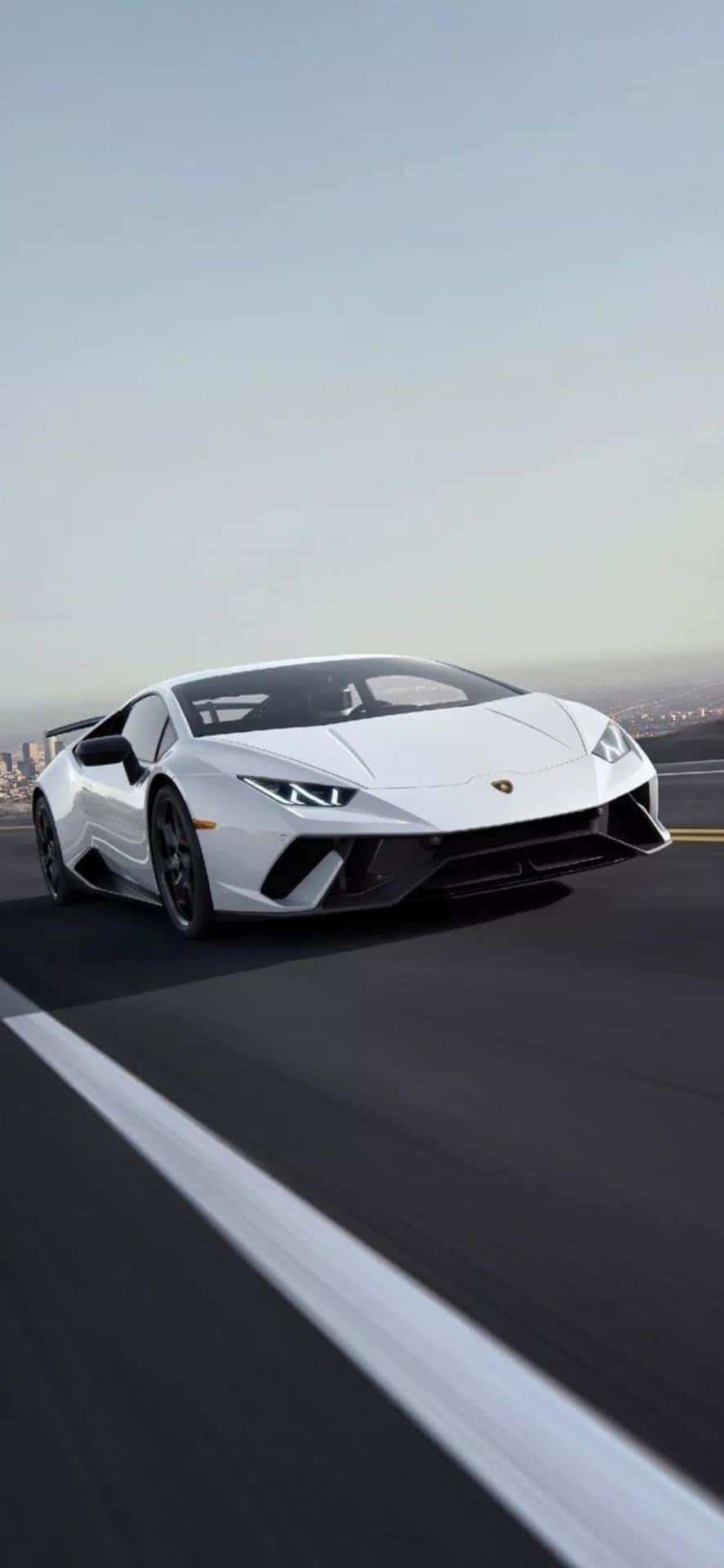iPhone Xs Max Lamborghini Huracan Evo White Background