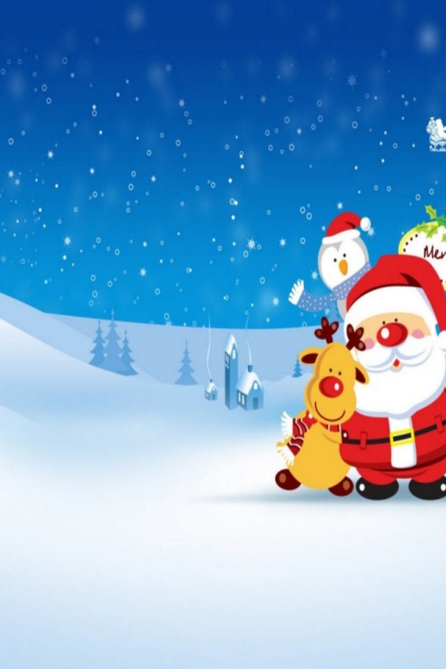 Free Funny Christmas Wallpaper   640x960   105784 640x960
