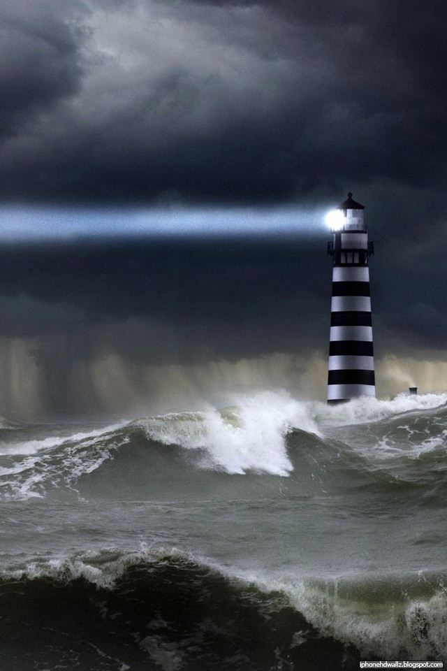 Info Light Far Sea Storm iPhone HD Wallpaper Is A Great For