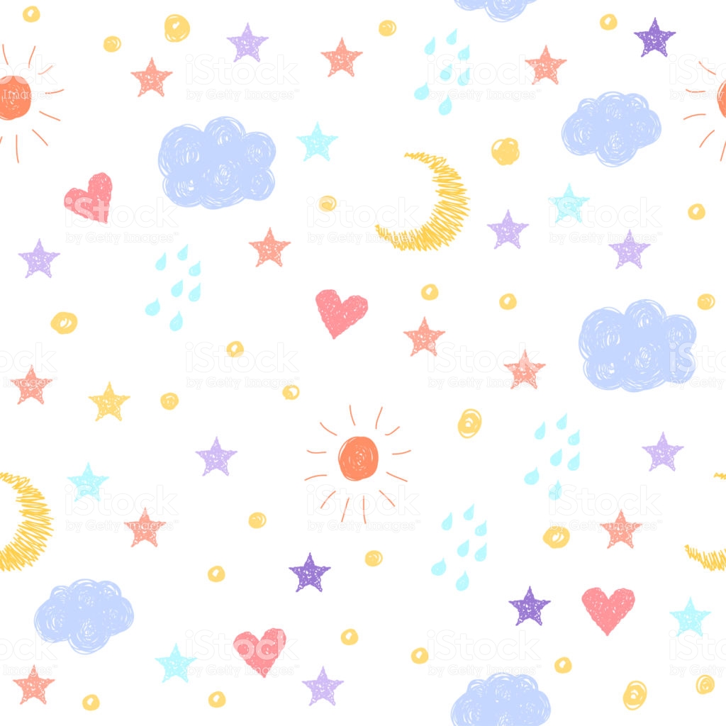 Abstract Childish Weather Pattern For Card Invitation Wallpaper
