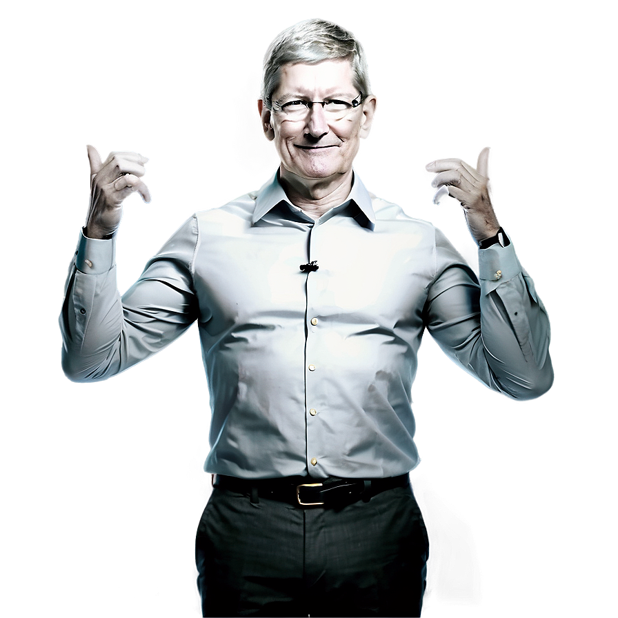 Tim Cook And iPhone Png Wallpaper