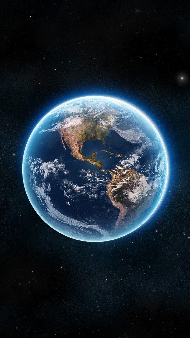 Earth The Blue Pla iPhone 5s Wallpaper