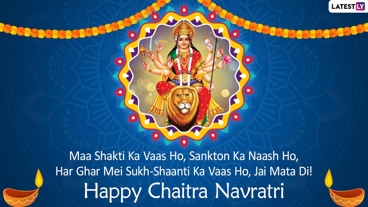 Happy Navratri Greetings Chaitra Image Goddess