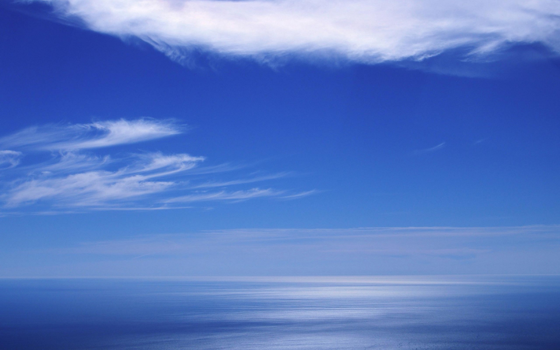 Blue Sea Horizon Wallpaper HD