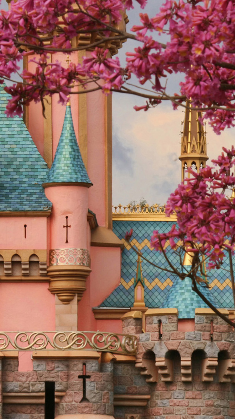 Beautiful Castle Springtime iPhone Wallpaper HD For